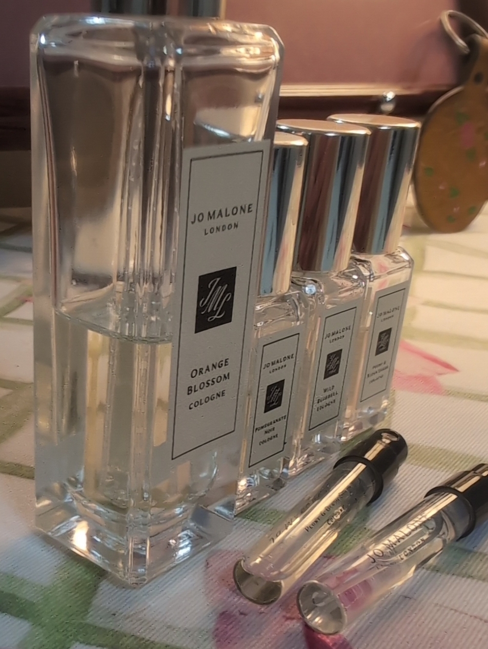 Jo Malone Sampler Orange Blossom Peony Bluebell Pomegranate Gift Box & Envelope - Picture 5 of 6